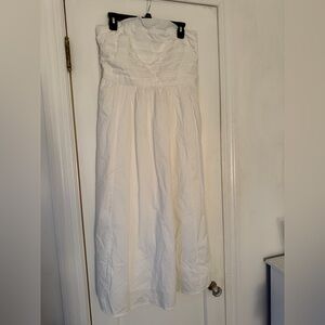 Abercrombie & Fitch Strapless White Dress